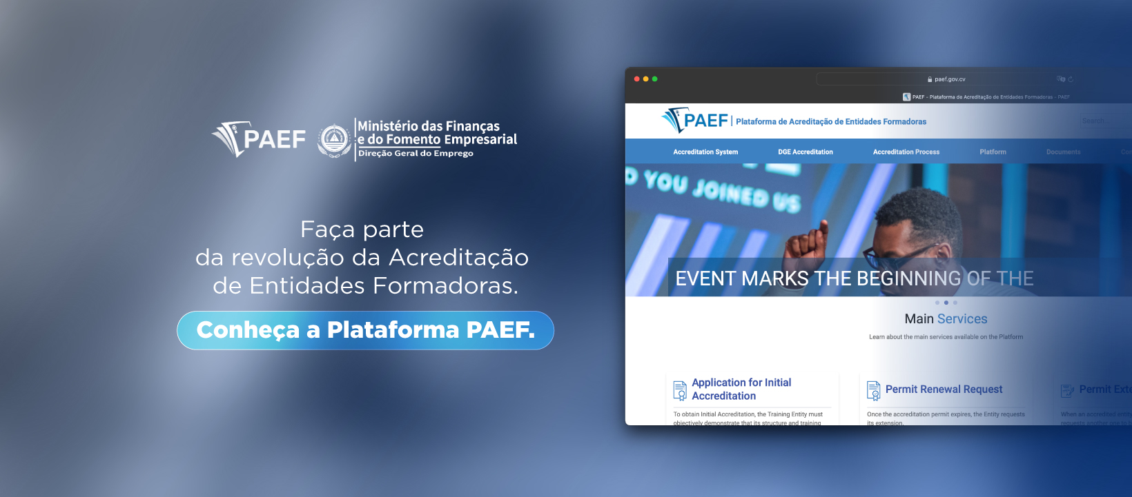 PAEF - Plataforma de Acreditação de Entidades Formadoras - PAEF